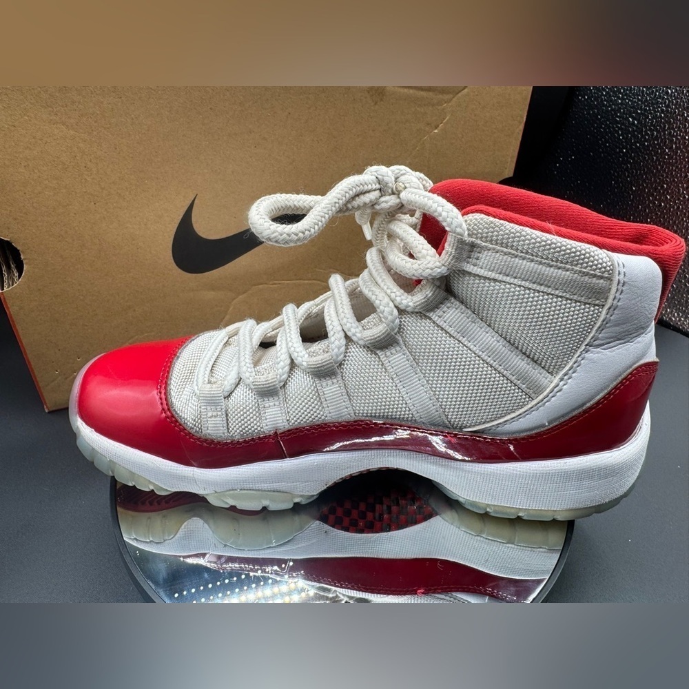 Nike Red and White Retro Sneakers - Picture 9 of 9